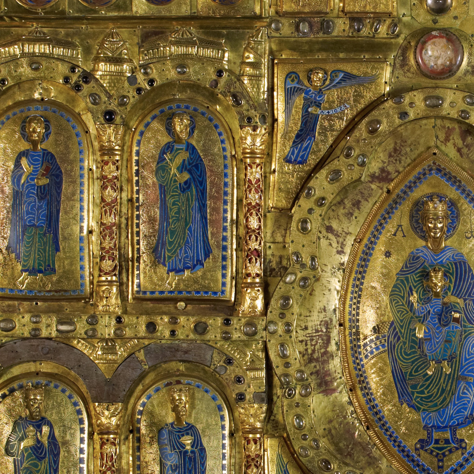 Detalle del retablo de San Miguel de Aralar