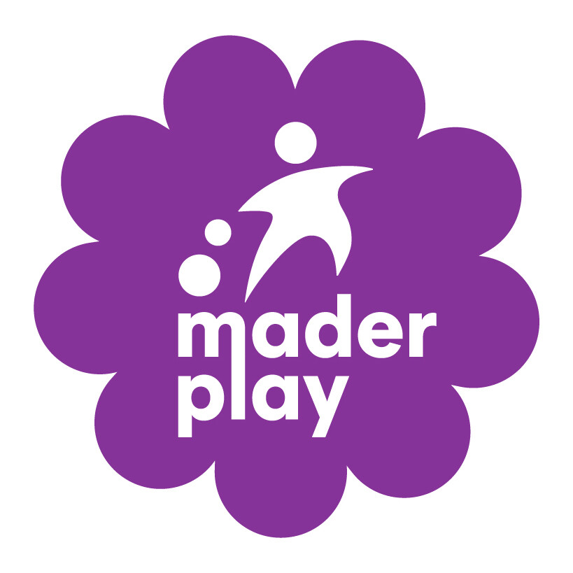 Versión flor a un color del logotipo de Maderplay